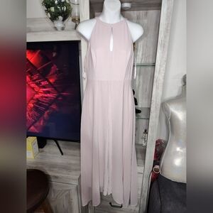 White House Black Market Blush Maxi Romper Dress SZ 2 New With Tags